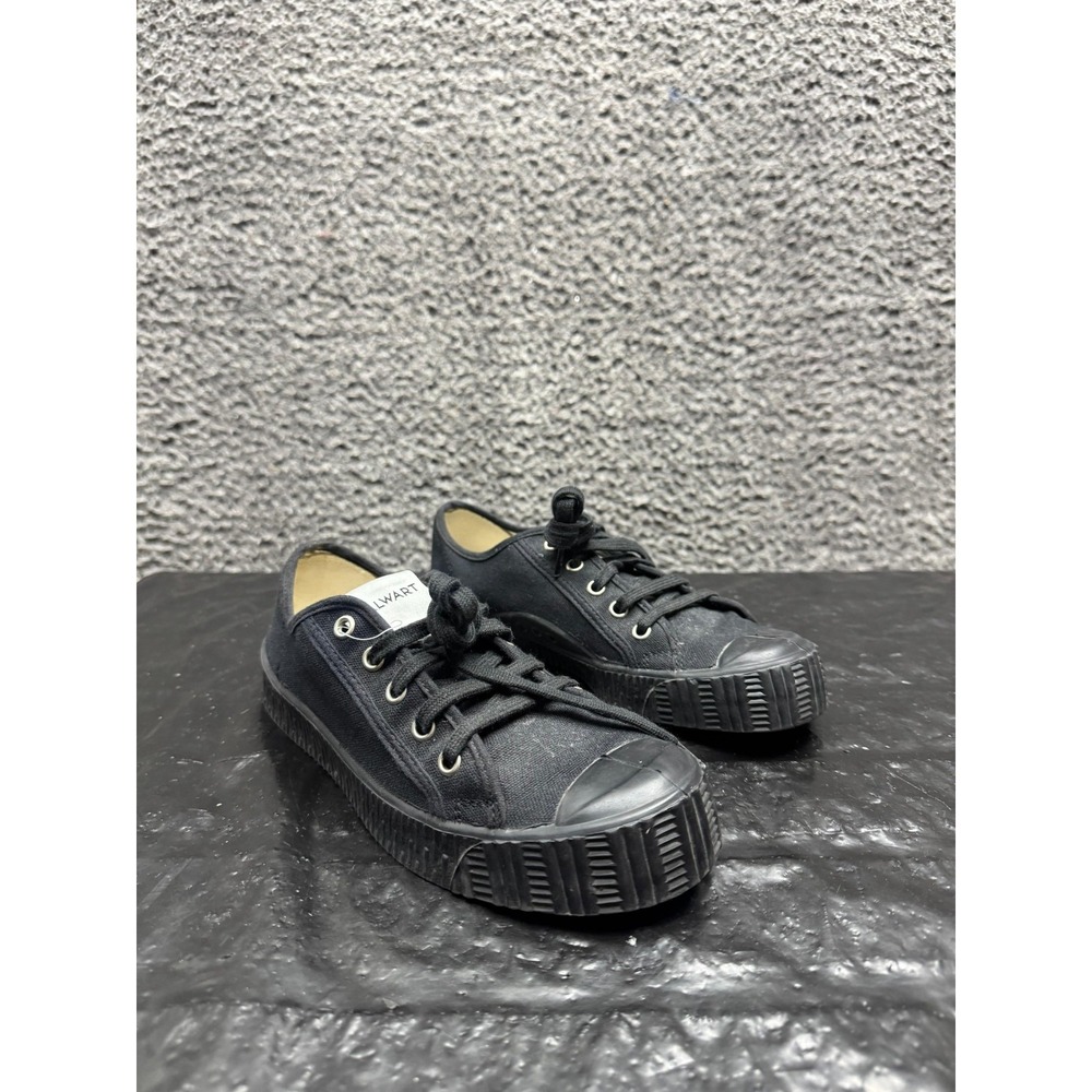 Spalwart Special Low Canvas Lace Up Sneakers Black Womens Size 36 EU